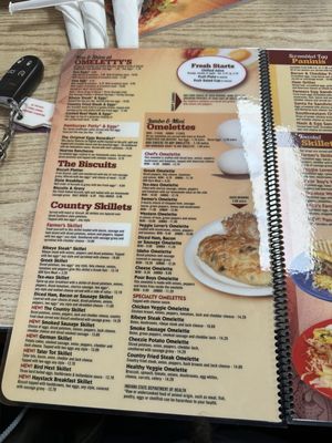 Omeletty’s menu 2