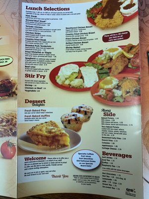 Omeletty’s menu 1