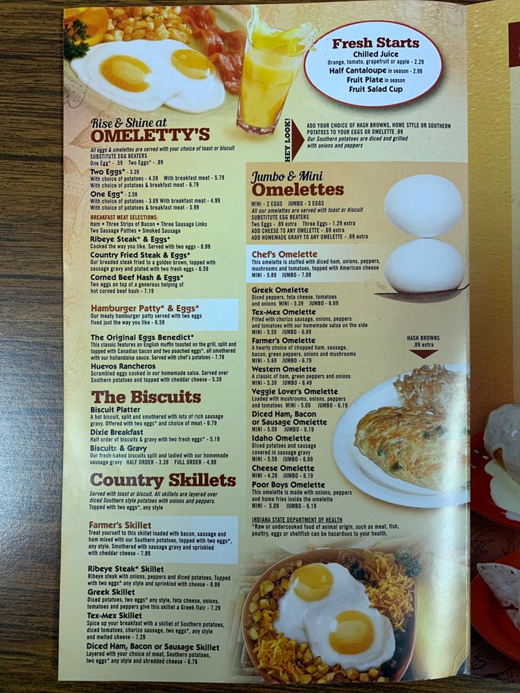 Omeletty’s menu 5